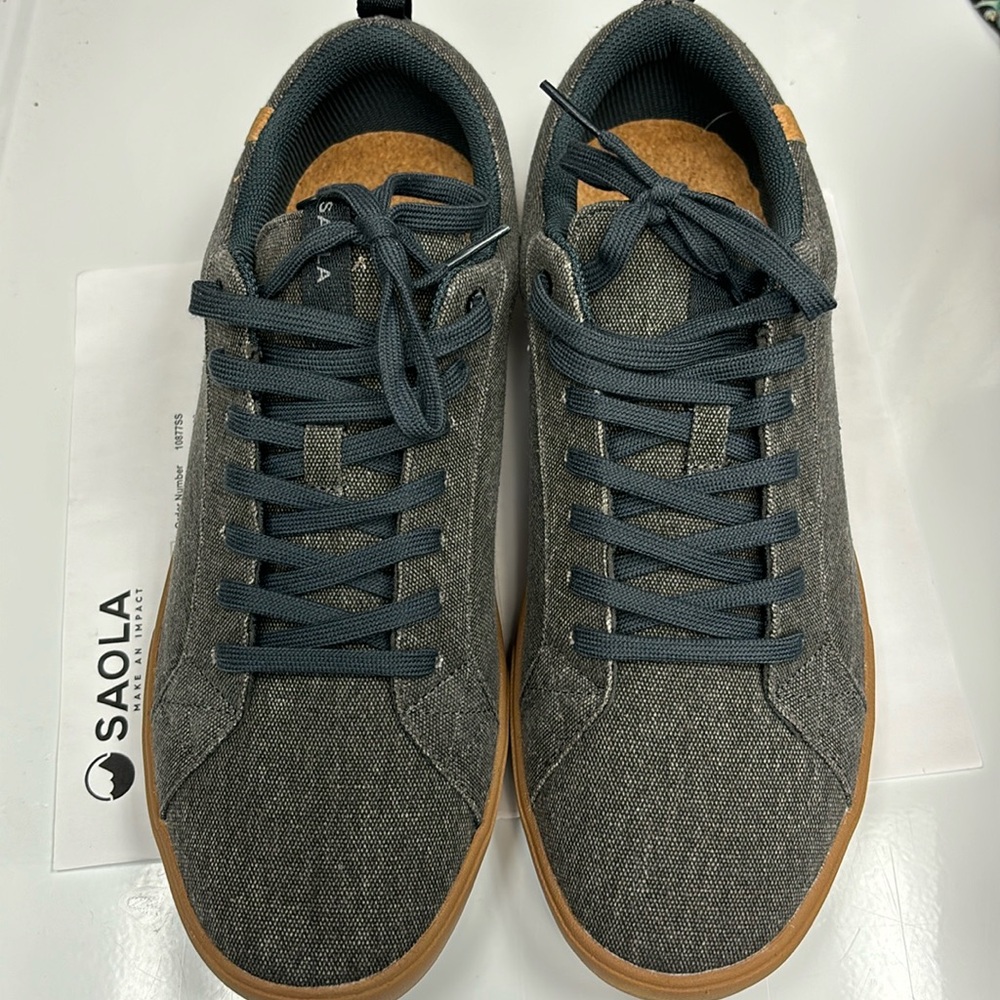 Saola Men’s Canvas Sneakers Dark Grey M11